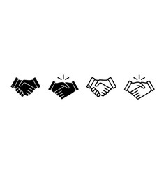 Hand Shake Icon Business Handshake Contract