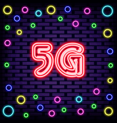 5g Mobile Internet Neon Quote Neon Script Light