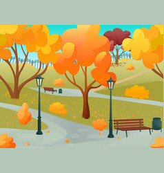 Autumn Park Landscape