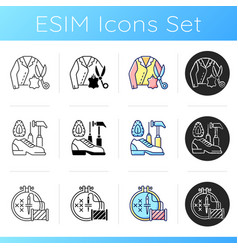 Clothing Alteration Icons Set