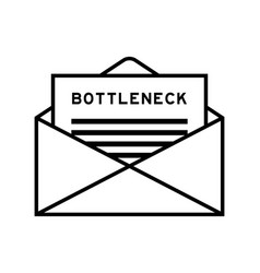 Envelope And Letter Sign With Word Bottleneck