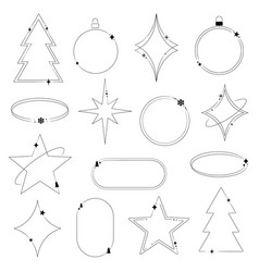 Minimalist Aesthetic Holiday Line Frames