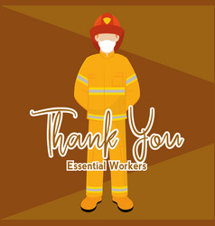 Fireman Picture Thank You Essential Workers