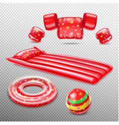 Inflatable Swimming Red Accessories