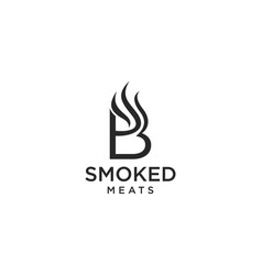 Letter B For Smoky Restaurant Logo Design