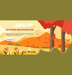 Autumn Landscape Background Concept