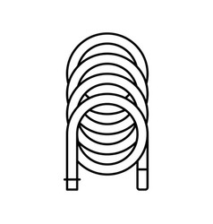 Hose Pipe Of Air Compressor Line Icon