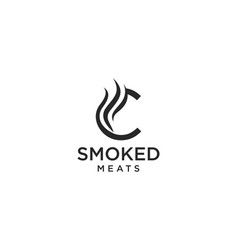 Letter C For Smoky Restaurant Logo Design