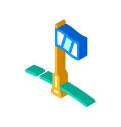 Pole Flag Big Isometric Icon