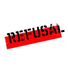Refusal rubber stamp Royalty Free Vector Image