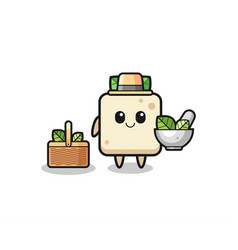 Tofu Herbalist Cute Cartoon