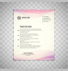 Elegant Wavy Business Flyer Template