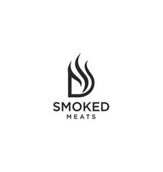 Letter D For Smoky Restaurant Logo Design