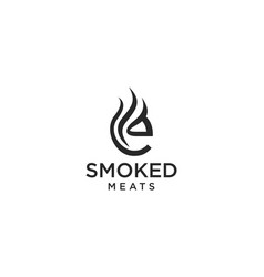 Letter E For Smoky Restaurant Logo Design