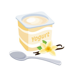 Vanilla Yogurt Plastic Cup Icon