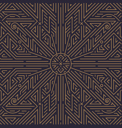 Art Deco Gold Black Seamless Pattern