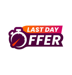 Last Day Offer Countdown Sale Promotion Banner