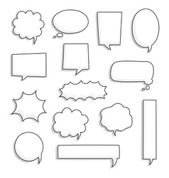 Speech Bubble Balloon Square Shape Think Speak