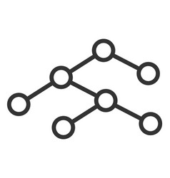 Binary Tree Flat Icon Image