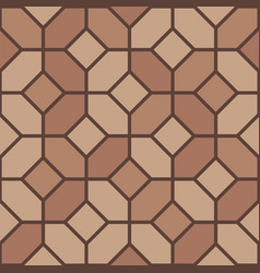 Brown Mediterranean Tile Pavement Top View Pattern