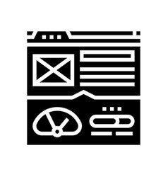 Page Speed Seo Glyph Icon