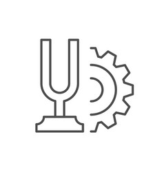 Audio Tune Process Line Icon