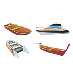 Boat Speedboat Pirogue Raft And Icon