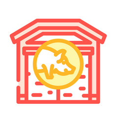 Pig Farm Color Icon