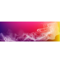 Realistic Smoke On Abstract Colored Background