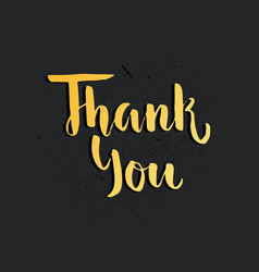 Set of custom thank you hand lettering Royalty Free Vector