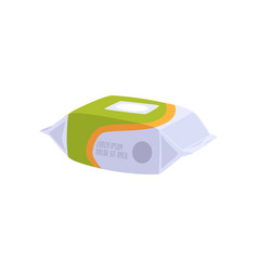 Wipes Package Flat Isolated