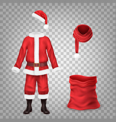 Realistic Santa Costume Claus Dress Suit