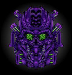 Skull Mecha War Robot Mascot