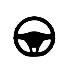 Car Steering Wheel Silhouette Art