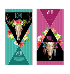 Cow Skull Banners Set