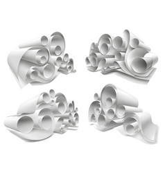 3d Paper Rolls Mockup Set