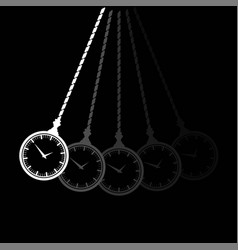 Hypnosis Tool Swinging Clock Silhouette