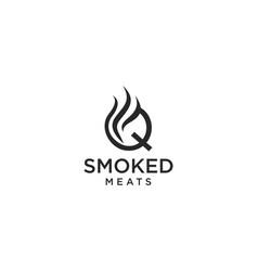 Letter Q For Smoky Restaurant Logo Design