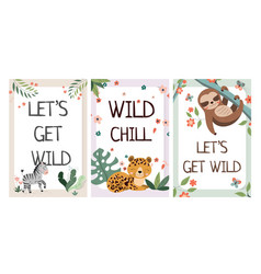 Animals Banners Set