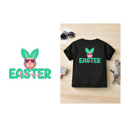 Easter Love Typography T Shirt And Background