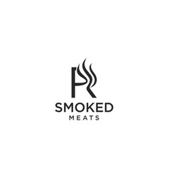 Letter R For Smoky Restaurant Logo Design