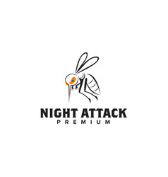 Mosquito Icon Logo Design Template