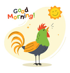 Rooster Wish Good Morning