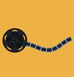 Background With Vintage Film Reel Movie