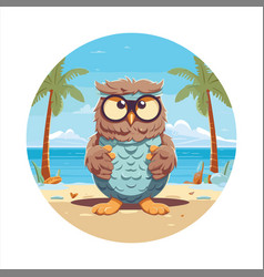 Owl Cute Funny Cartoon Kawaii Watercolor Yoga