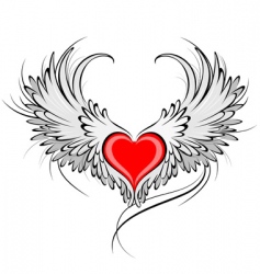 Burning heart Royalty Free Vector Image - VectorStock