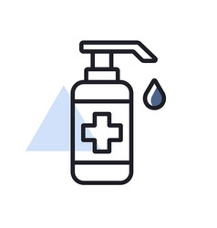 Washing Hand With Sanitizer Liquid Soap Icon