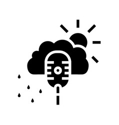 Weather Radio Channel Glyph Icon