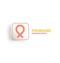 Psoriasis Awareness Month Concept Horizontal