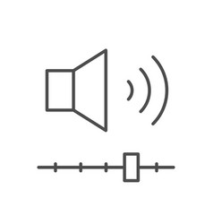 Volume Level Line Outline Icon